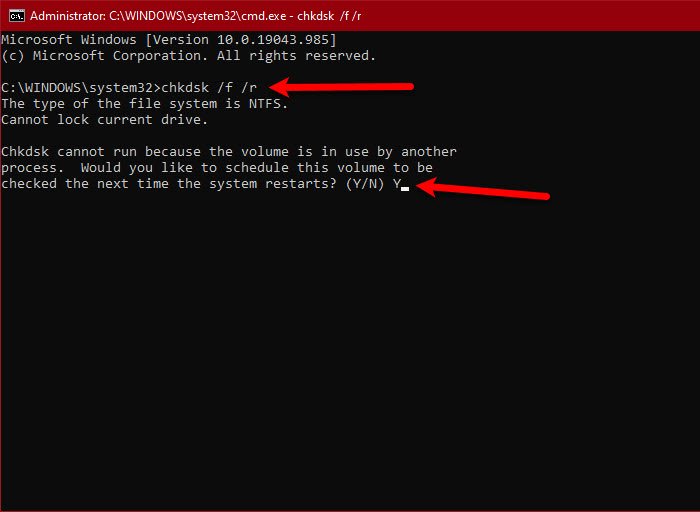 Fix I/O Device error for External Hard Drive on Windows computer run chkdsk
